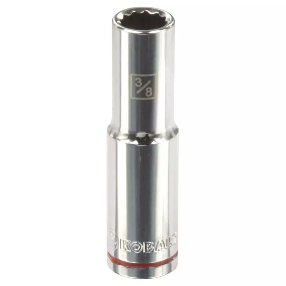 Kobalt Standard (SAE) 3/8-in Drive 12-point 3/8-in Deep Socket - Hand Tools
