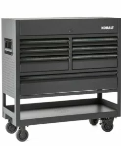 Kobalt 3000 Series 45-in W x 47-in H 7-Drawer Steel Rolling Tool Cabinet (Black) - Tool Storage & Work Benches