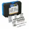 Kobalt 30-Piece Standard (SAE) and Metric Combination Polished Chrome Mechanics Tool Set (3/8-in;) - Hand Tools