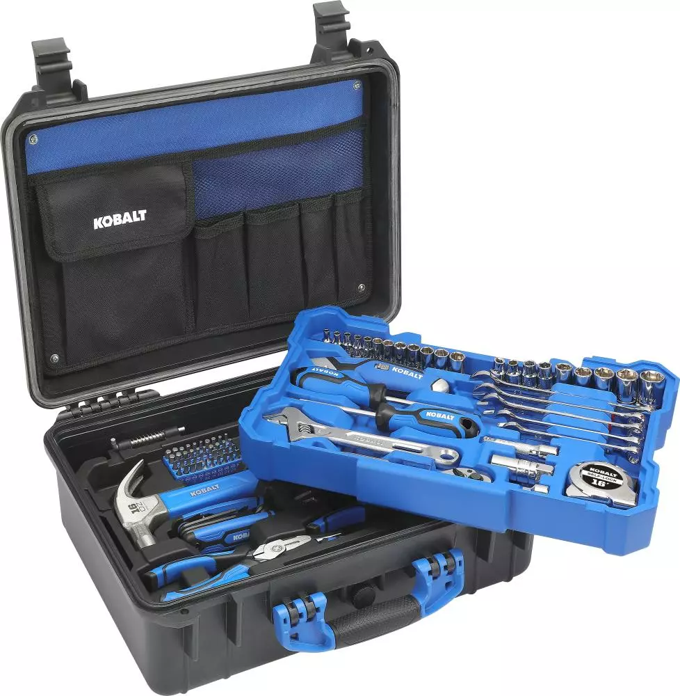 Kobalt 89-Piece Standard (SAE) Polished Chrome Mechanics Tool Set (3/8-in) - Hand Tools - Image 2