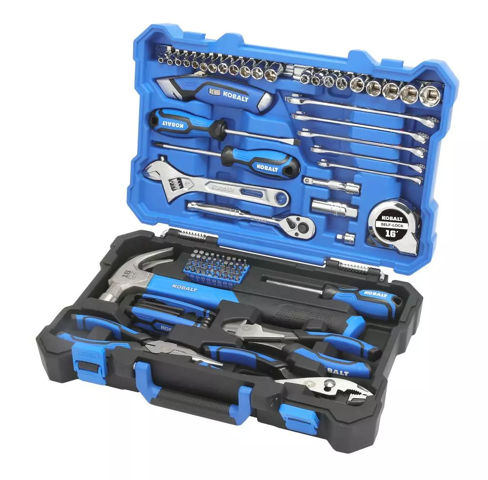 Kobalt 89-Piece Standard (SAE) Polished Chrome Mechanics Tool Set (3/8-in) - Hand Tools - Image 3