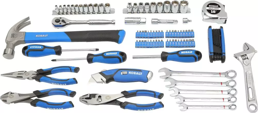 Kobalt 89-Piece Standard (SAE) Polished Chrome Mechanics Tool Set (3/8-in) - Hand Tools