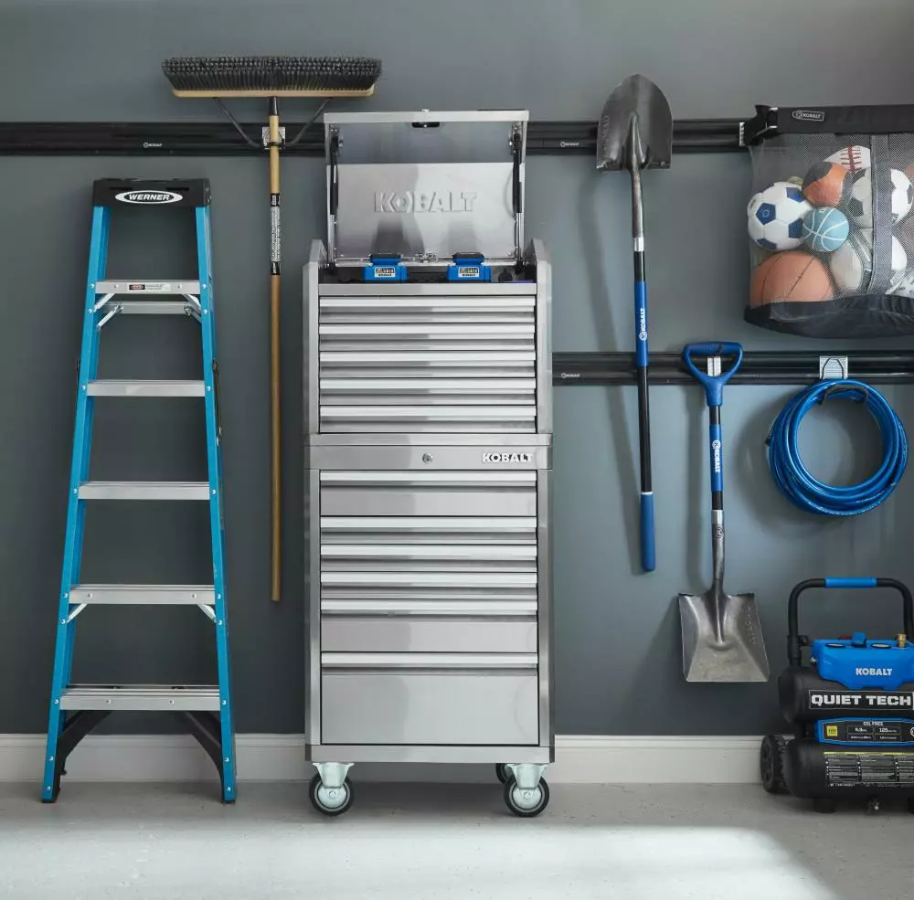 Kobalt 3000 Series 27-in W x 23.2-in H 5-Drawer Stainless Steel Tool Chest (Stainless Steel) - Tool Storage & Work Benches - Image 10