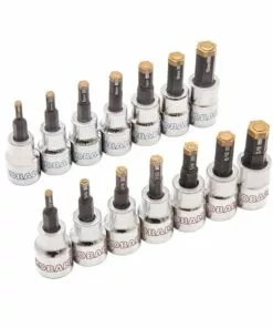 Kobalt 14-Piece 3/8-in Drive Set Hex Bit Standard (SAE) and Metric Combination Driver Socket Set - Hand Tools