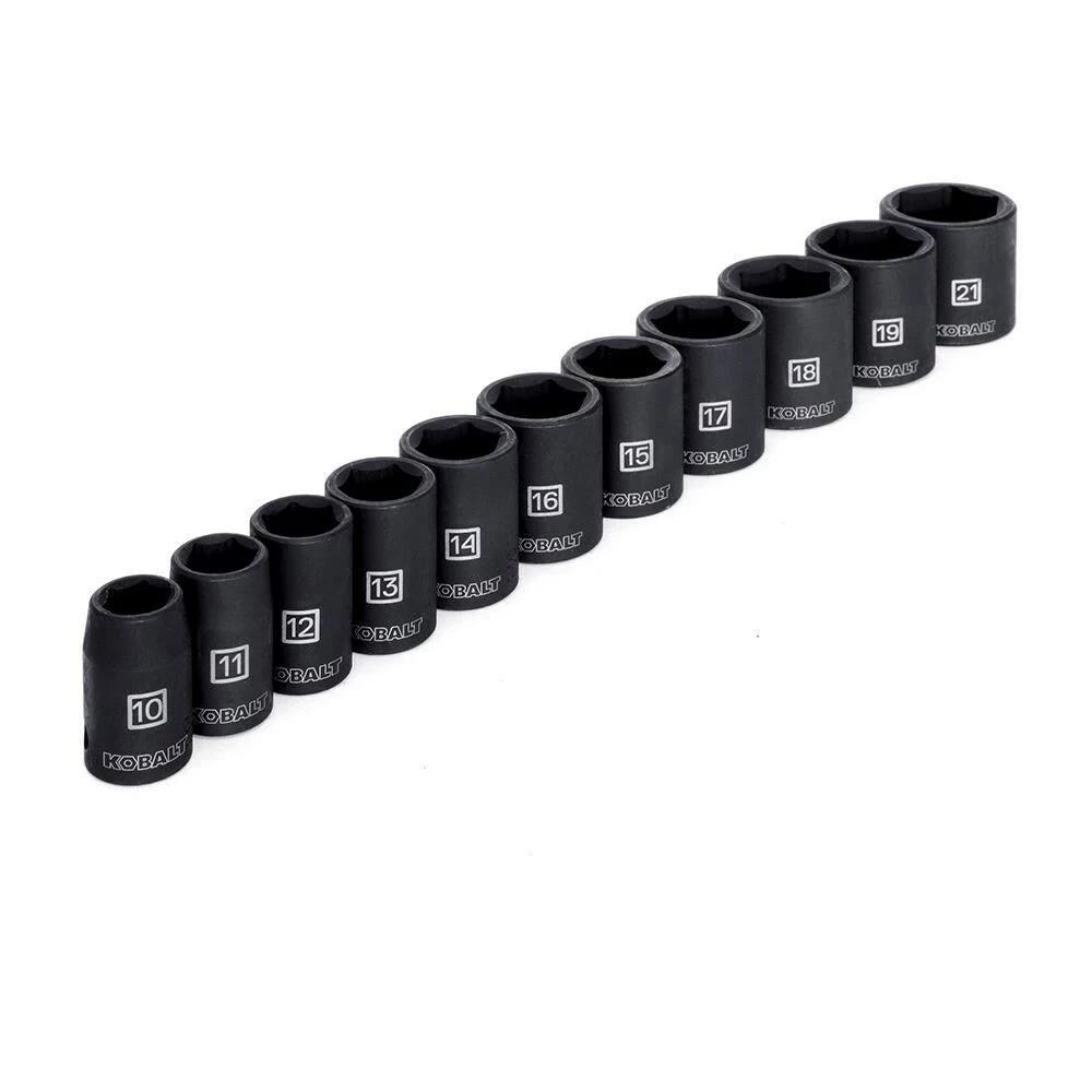 Kobalt 11-Piece Metric 3/8-in Drive Set 6-Point Impact Socket Set - Hand Tools - Image 3