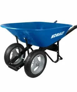 Kobalt 7-cu ft Steel Wheelbarrow with Flat-Free Tire - Outdoor Tools & Equipment