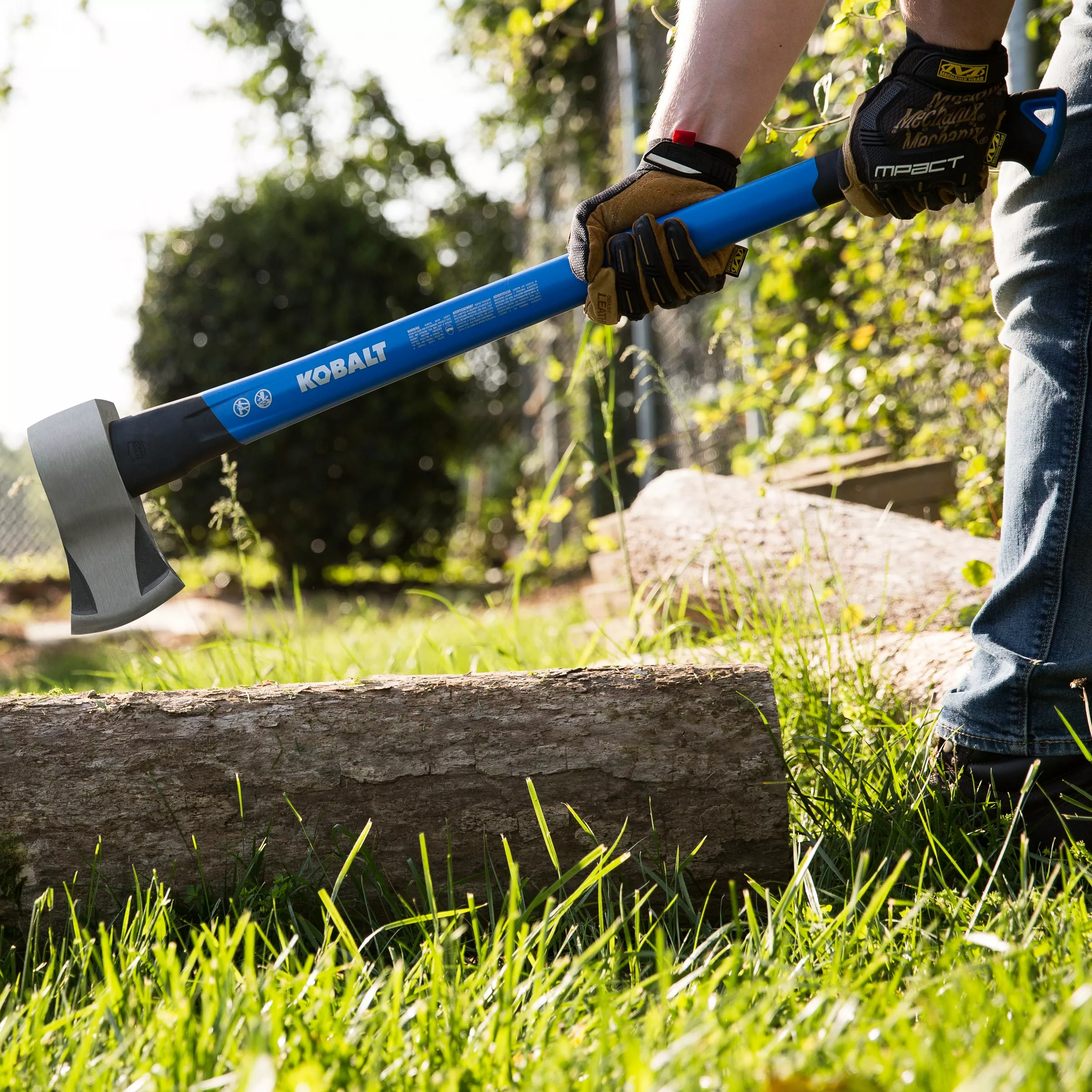 Kobalt Steel Michigan Axe with 36-in Fiberglass Handle - Outdoor Tools & Equipment - Image 4