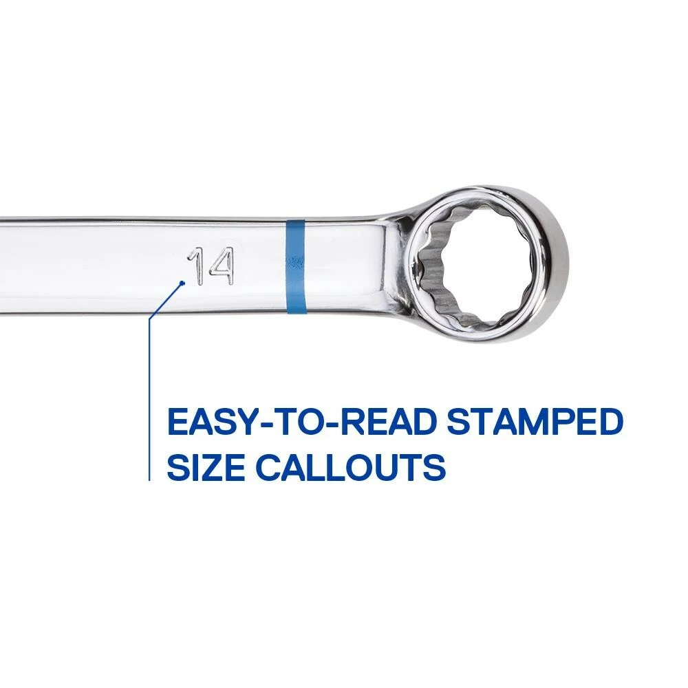 Kobalt 11-Piece Set 12-point Metric Standard Combination Wrench Set - Hand Tools - Image 6