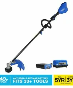 Kobalt 40-Volt Max 16-in Straight Cordless String Trimmer with Attachment Capable and (Battery Included) - Outdoor Tools & Equipment