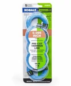 Kobalt 5-Pack 16-ft Spool 0.095-in Pre-Cut Trimmer Line - Outdoor Tools & Equipment