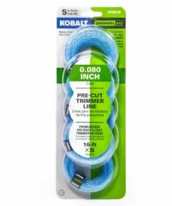 Kobalt 5-Pack 16-ft Spool 0.08-in Pre-Cut Trimmer Line - Outdoor Tools & Equipment
