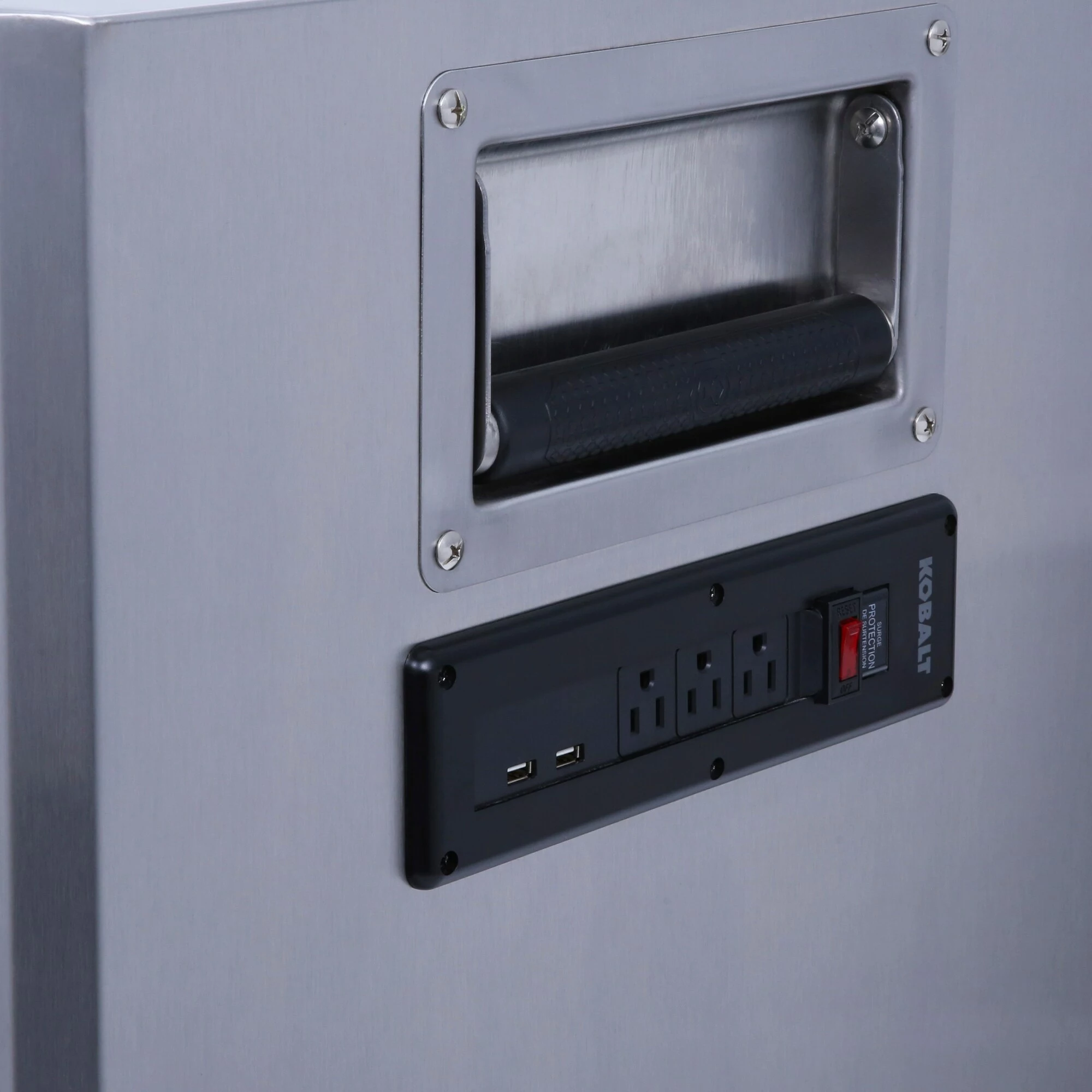 Kobalt 3000 Series 41-in W x 37.5-in H 8-Drawer Stainless Steel Rolling Tool Cabinet (Stainless Steel) - Tool Storage & Work Benches - Image 7