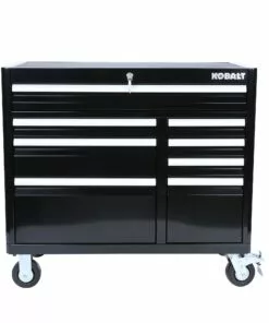 Kobalt 3000 Series 41-in W x 37.5-in H 8-Drawer Steel Rolling Tool Cabinet (Black) - Tool Storage & Work Benches