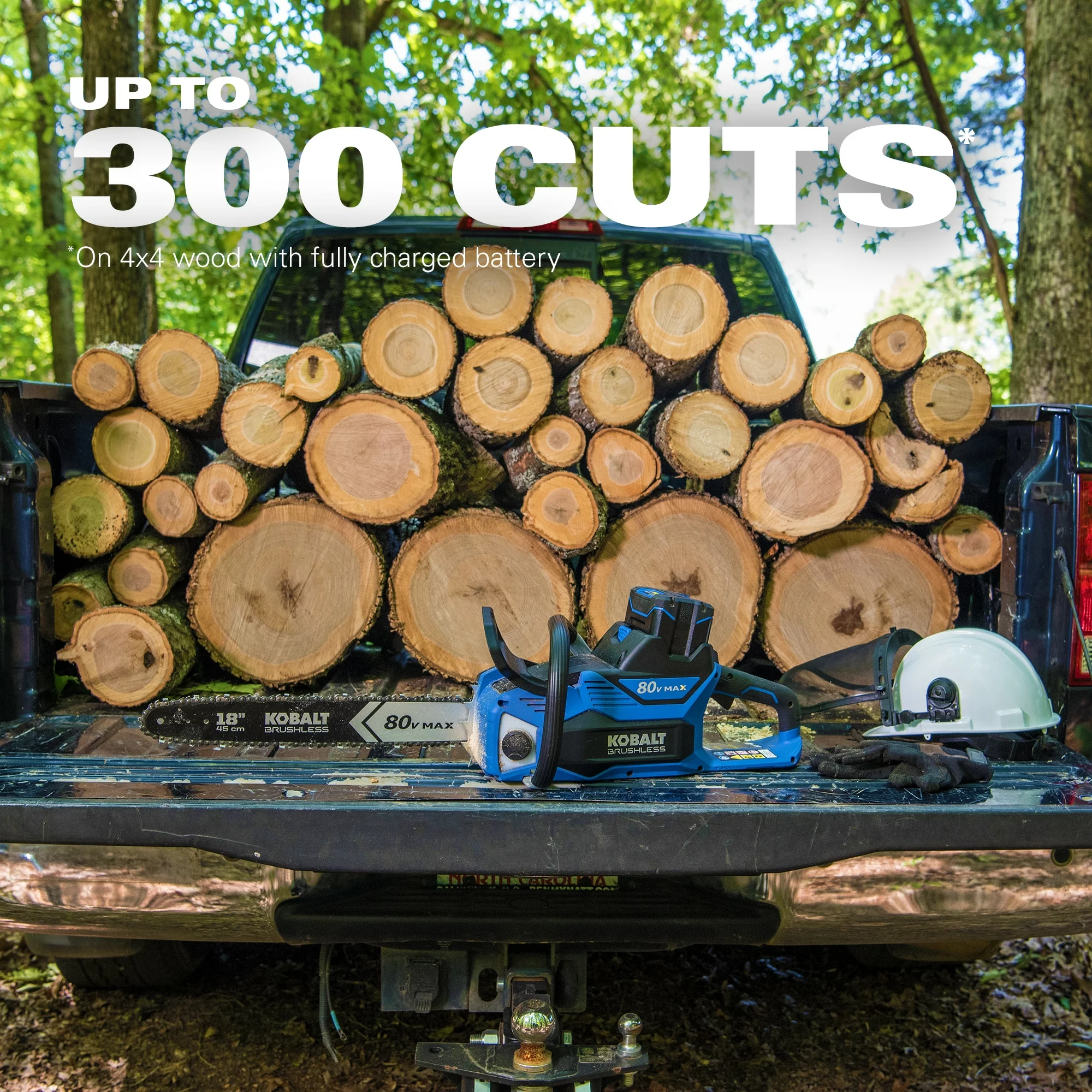 Kobalt 80-Volt Max 18-in Brushless Cordless Electric Chainsaw 5 Ah (Battery & Charger Included) - Outdoor Tools & Equipment - Image 6