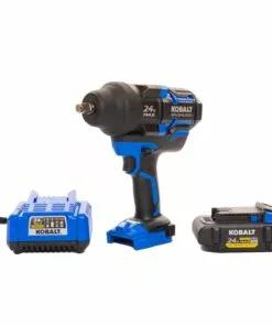 Kobalt 24-Volt XTR Variable Speed Brushless 1/2-in Drive Cordless Impact Wrench (1-Battery Included) - Power Tools