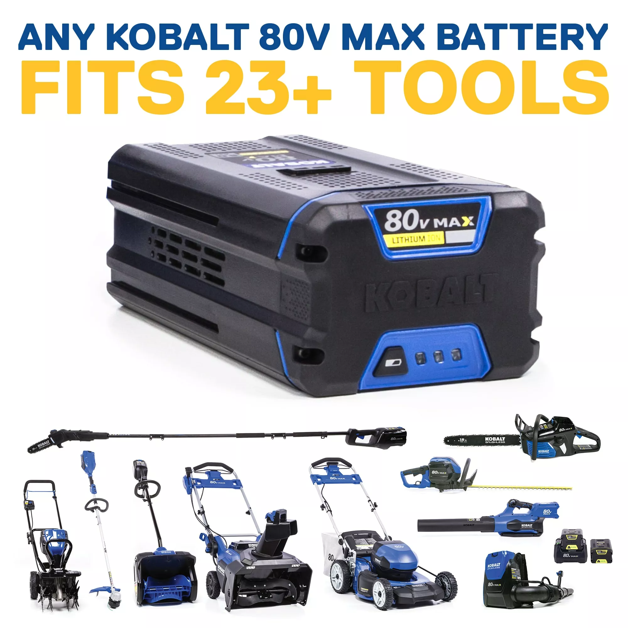 Kobalt 80-Volt Max 18-in Brushless Cordless Electric Chainsaw 5 Ah (Battery & Charger Included) - Outdoor Tools & Equipment - Image 9