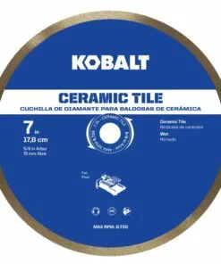 Kobalt 7-in Wet Ceramic Continuous Diamond Saw Blade - Power Tool Accessories