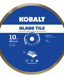 Kobalt 10-in Wet Glass Diamond Saw Blade - Power Tool Accessories