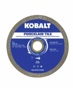 Kobalt 4-in Wet or Dry Porcelain Continuous Diamond Saw Blade - Power Tool Accessories