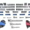 Kobalt 319-Piece Standard (SAE) and Metric Combination Polished Chrome Mechanics Tool Set (1/4-in; 3/8-in) - Hand Tools