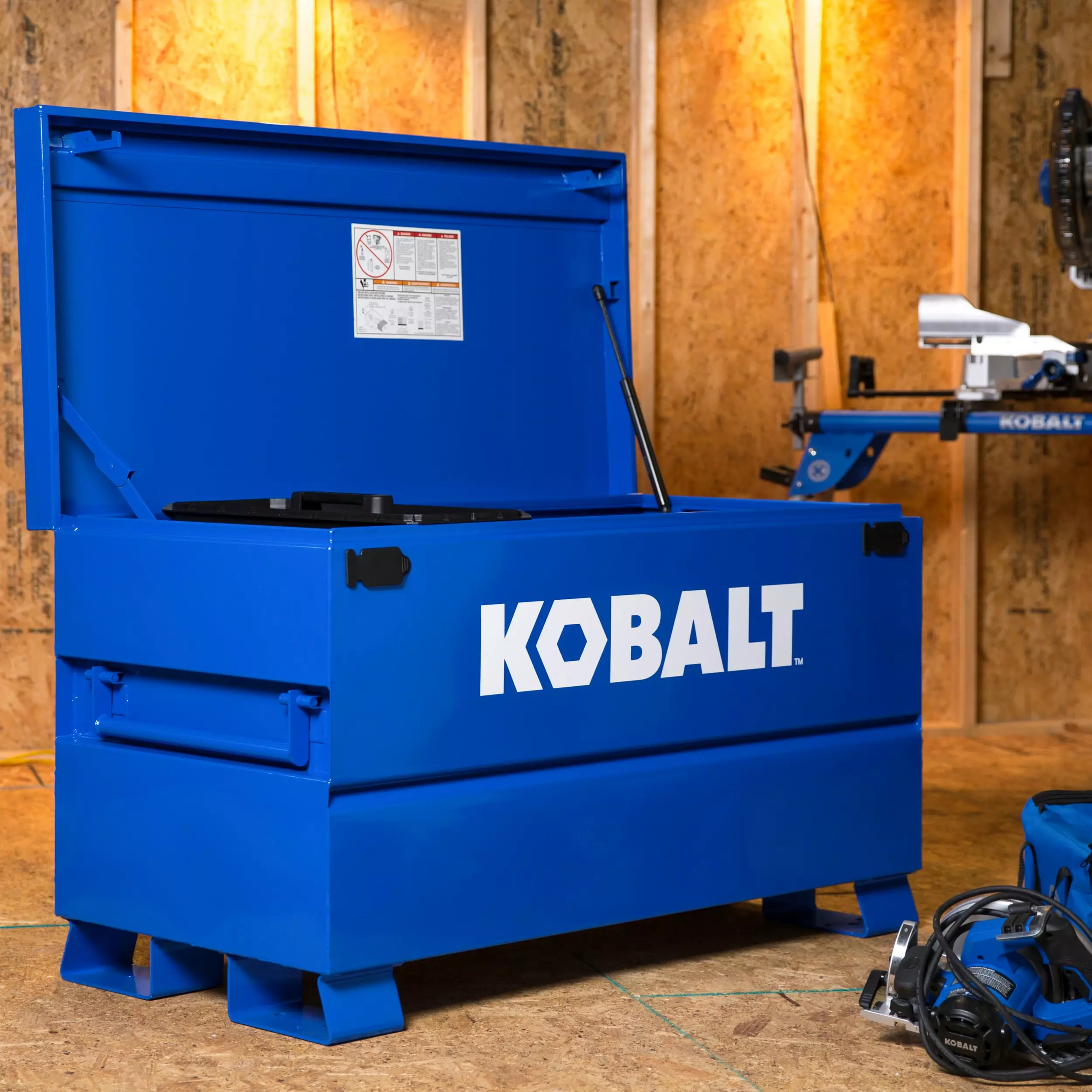 Kobalt 24-in W x 48-in L x 28-in Steel Jobsite Box - Tool Storage & Work Benches - Image 2