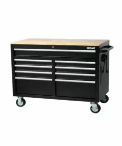Kobalt 46.1-in W x 37.2-in H 9-Drawer Rubber Work Bench - Tool Storage & Work Benches