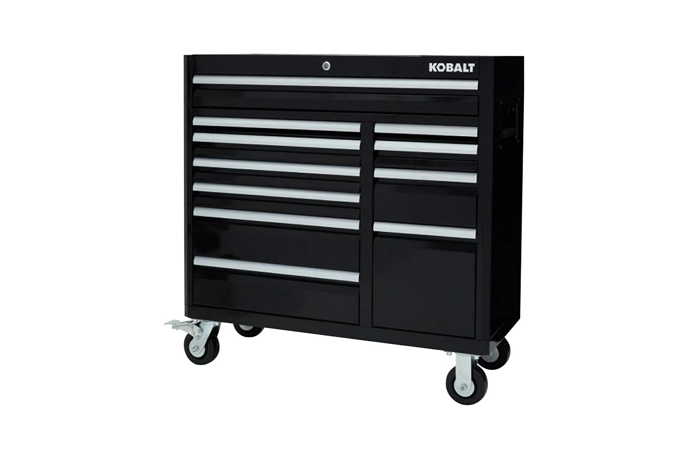 Kobalt 3000 Series 41-in W x 37.5-in H 8-Drawer Steel Rolling Tool Cabinet (Black) - Tool Storage & Work Benches - Image 10