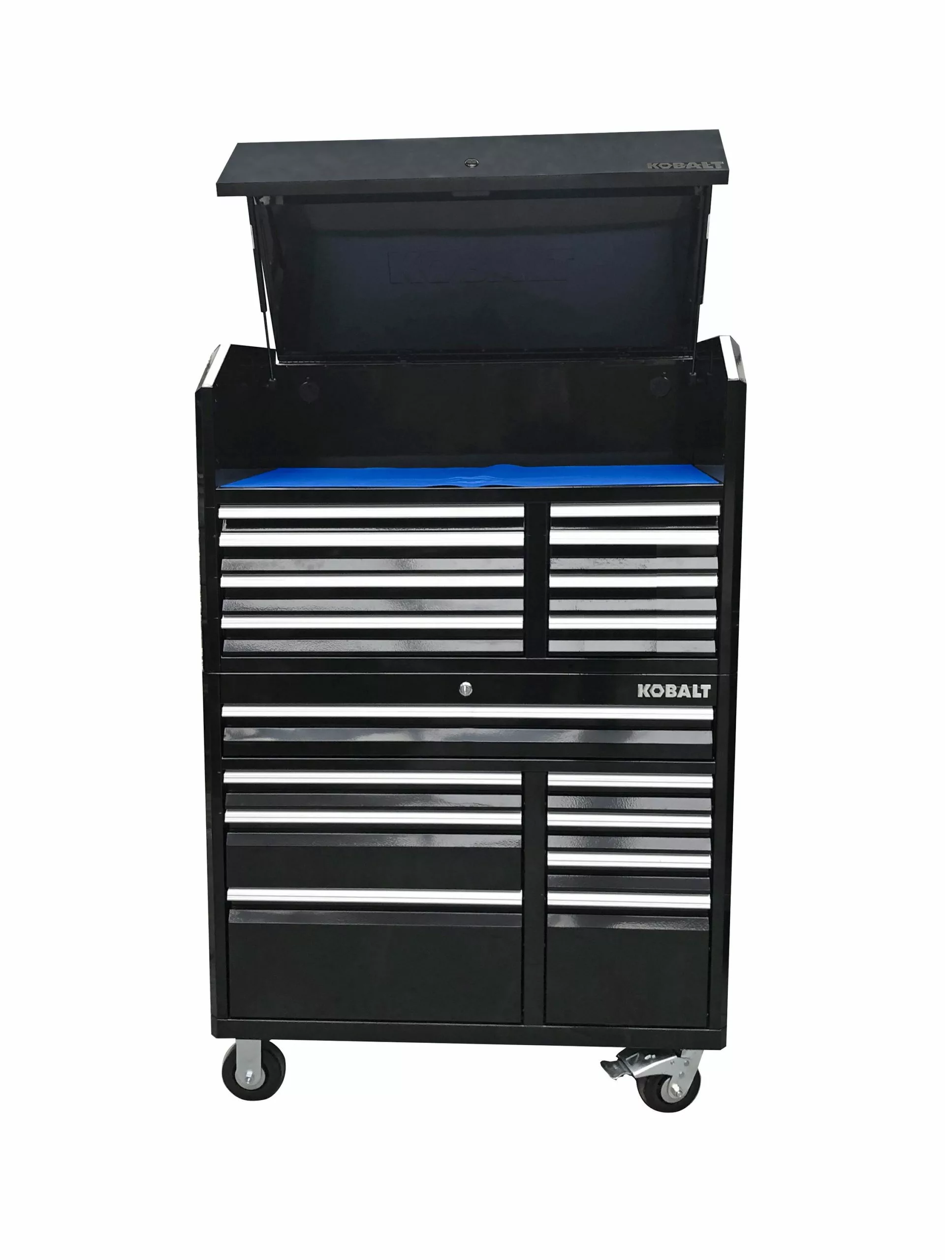 Kobalt 3000 Series 41-in W x 37.5-in H 8-Drawer Steel Rolling Tool Cabinet (Black) - Tool Storage & Work Benches - Image 11