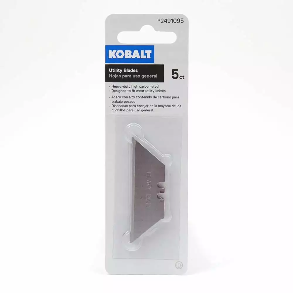 Kobalt Carbon Steel Utility Razor Blade(5-Pack) - Hand Tools
