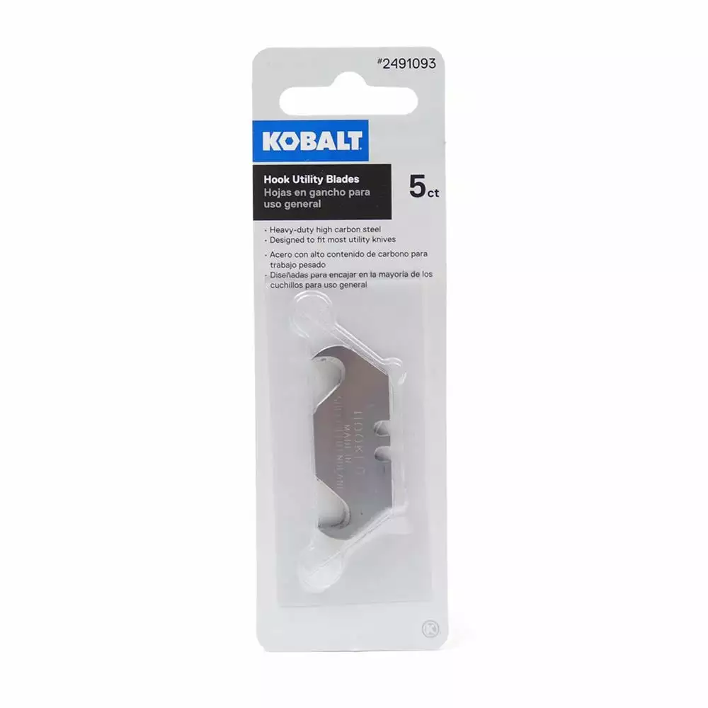 Kobalt Carbon Steel Hook Utility Razor Blade(5-Pack) - Hand Tools