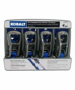 Kobalt 4-Pack x Tie Down Tie Down (500-lb Work Capacity) - Chains, Ropes & Tie-Downs