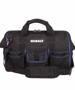 Kobalt Blue Black Polyester 16-in Zippered Cargo Bag - Tool Storage & Work Benches