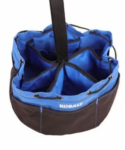 Kobalt Blue Black Polyester 10-in Accessory Tool Bag - Tool Storage & Work Benches