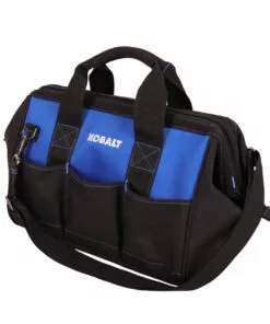 Kobalt Blue Black Polyester 15-in Tool Bag - Tool Storage & Work Benches