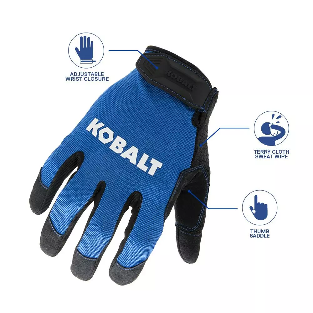 Kobalt Mens Polyester Utility Gloves, Large (1-Pair) - Workwear - Image 3