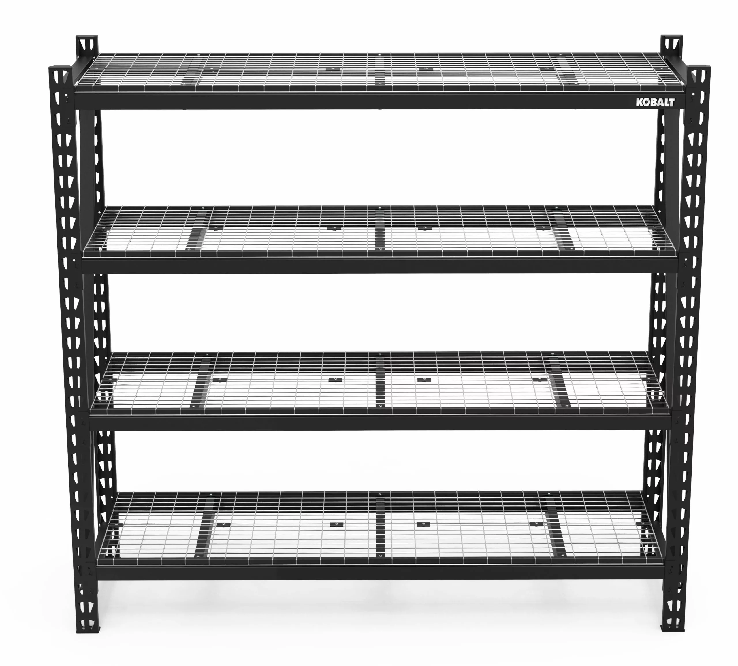 Kobalt 77-in W x 24-in D x 72-in H 4-Tier Heavy Duty Steel Utility - Shelves & Shelving - Image 2