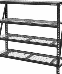 Kobalt 84-in W x 24-in D x 84-in H 4-Tier Heavy Duty Steel Utility Shelving Unit - Shelves & Shelving