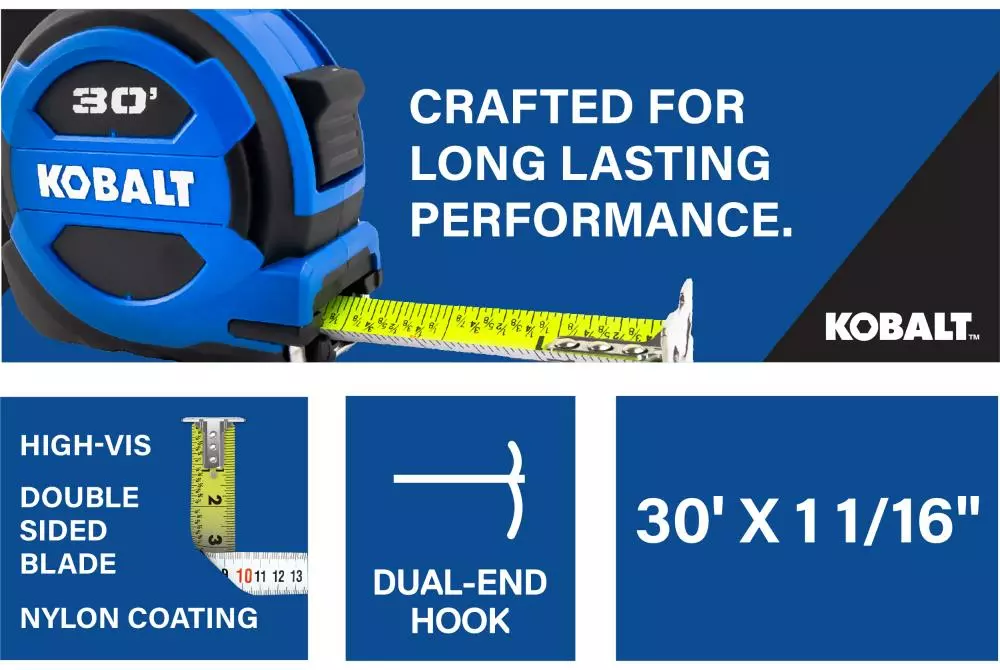 Kobalt Tape measures 30-ft Tape Measure - Levels & Measuring Tools - Image 6