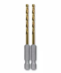 Kobalt 2-Piece 1/8-in 2-1/2-in Titanium Coated Hss Twist Drill Bit - Power Tool Accessories