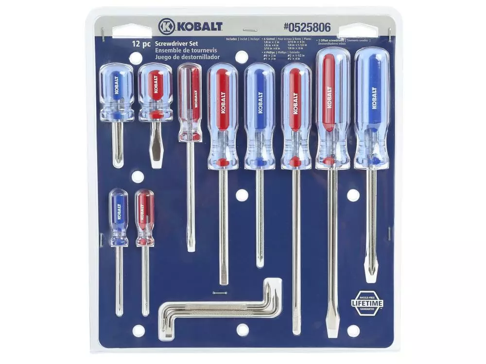 Kobalt 12-Piece Acetate Handle Set Multi-bit Screwdriver Set - Hand Tools - Image 9