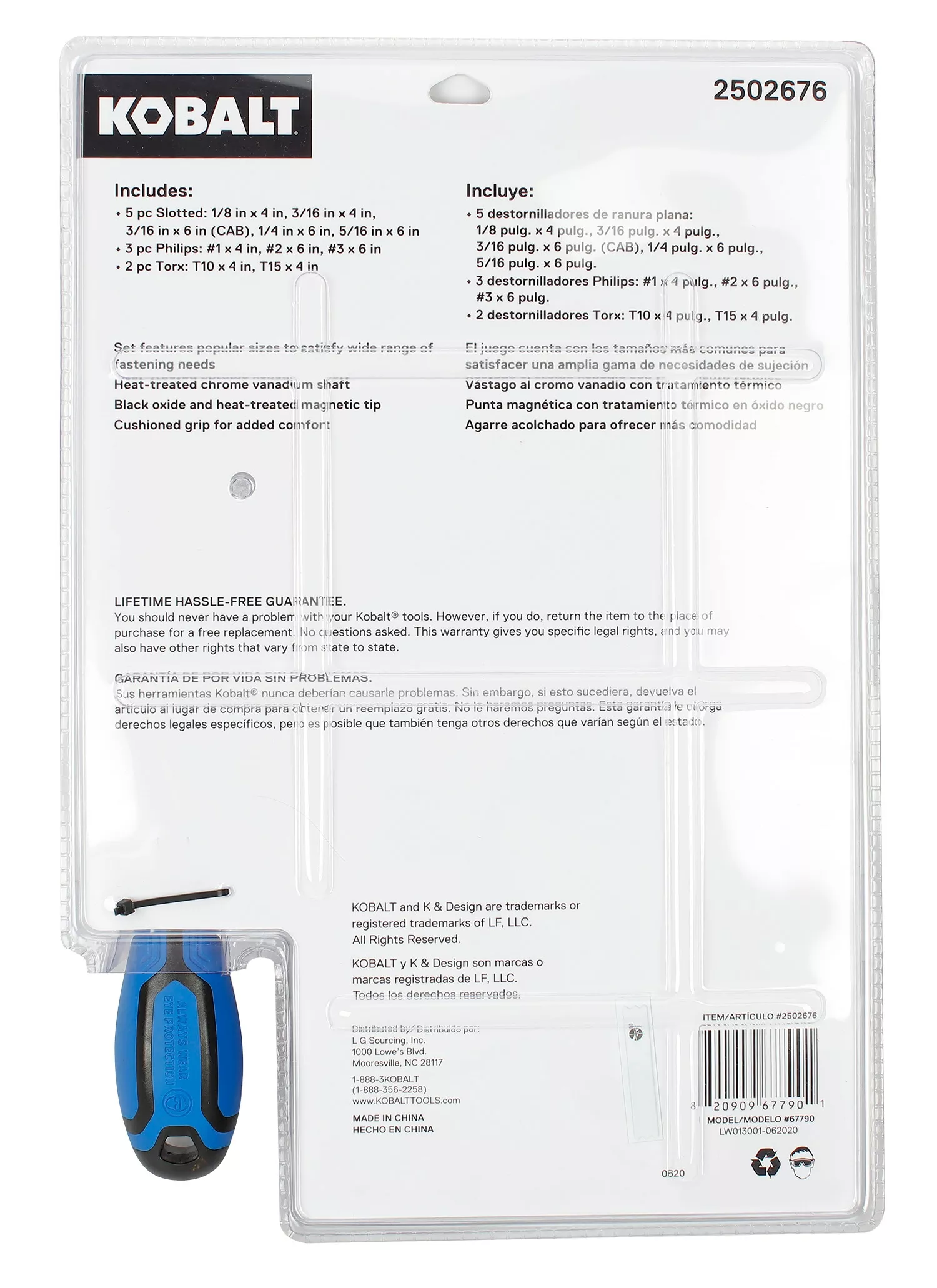 Kobalt 10-Piece Plastic Handle Magnetic Set Screwdriver Set - Hand Tools - Image 5