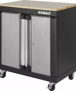 Kobalt 28-in W x 32.8-in H x 18.5-in D Steel Freestanding Garage Cabinet - Garage Organization