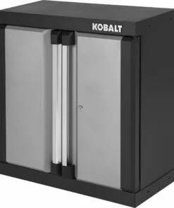 Kobalt 28-in W x 28-in H x 12.5-in D Steel Wall-mounted Garage Cabinet - Garage Organization