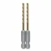 Kobalt 2-Piece 7/64-in 2-3/4-in Titanium Coated Hss Twist Drill Bit - Power Tool Accessories