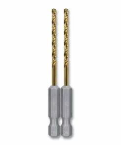 Kobalt 2-Piece 7/64-in 2-3/4-in Titanium Coated Hss Twist Drill Bit - Power Tool Accessories