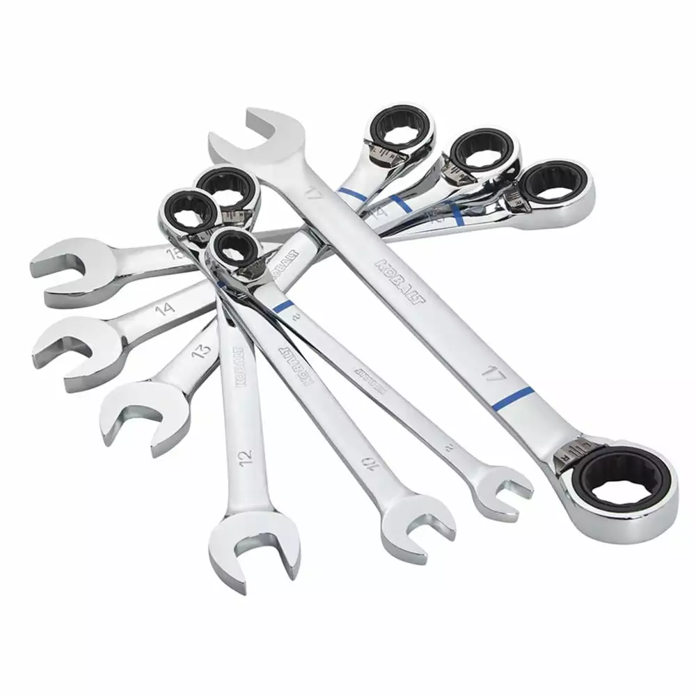 Kobalt 7-Piece Set 12-Point Metric Ratchet Wrench Set - Hand Tools