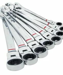 Kobalt 8-Piece Set 12-Point Standard (SAE) Flexible Head Ratchet Wrench Set - Hand Tools