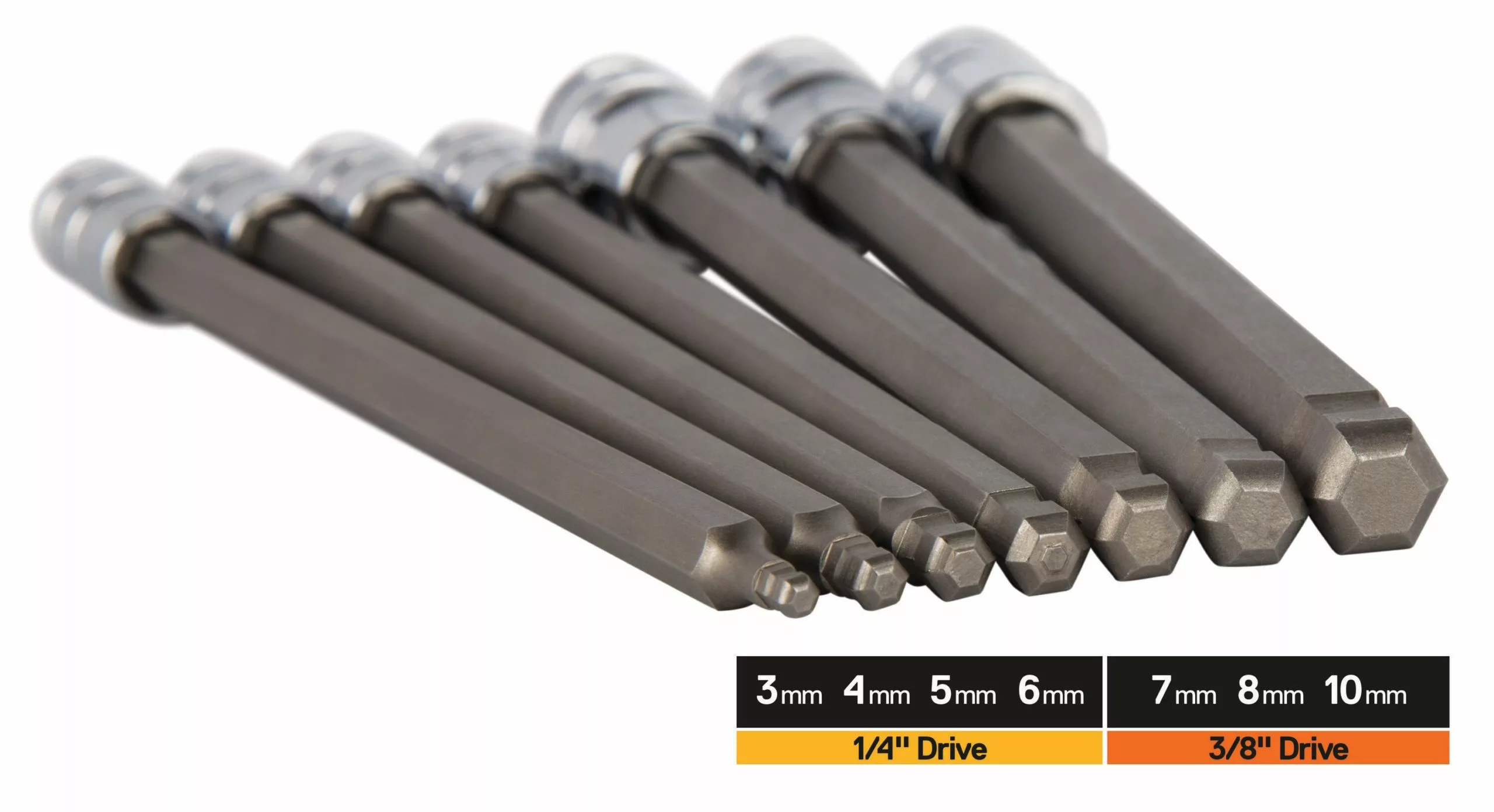 Kobalt 7-Piece 1/4-in; 3/8-in Drive Set Hex Bit Metric Driver Socket Set - Hand Tools - Image 4