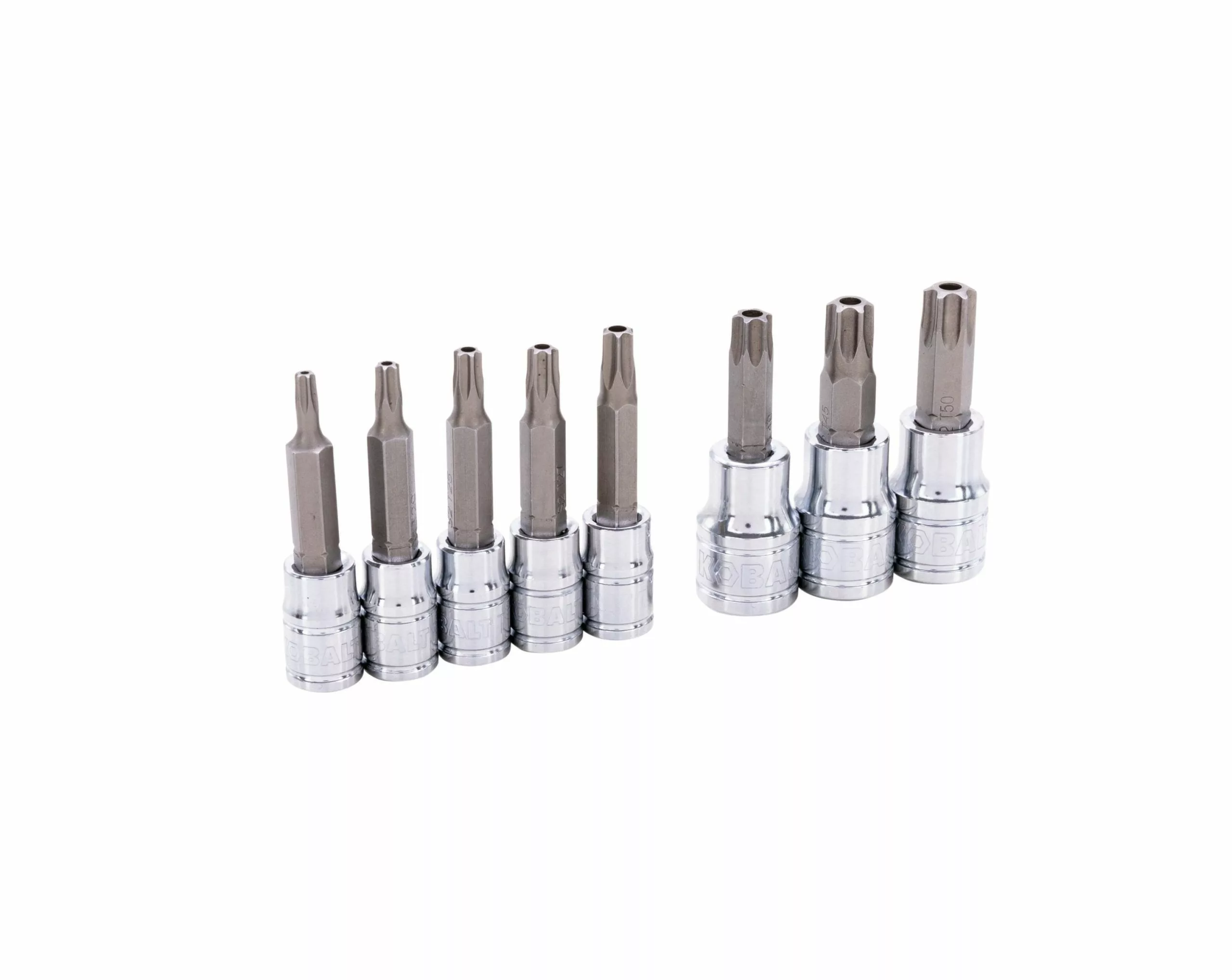 Kobalt 8-Piece 1/4-in; 3/8-in Drive Set Tamper-Proof Torx Bit Tamper-Proof Driver Socket Set - Hand Tools