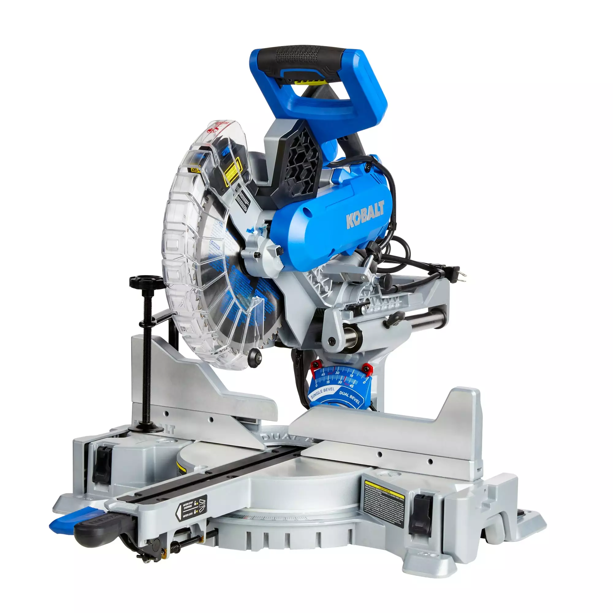 Kobalt 10-in 15 Amps Dual Bevel Sliding Compound Corded Miter Saw - Power Tools - Image 3